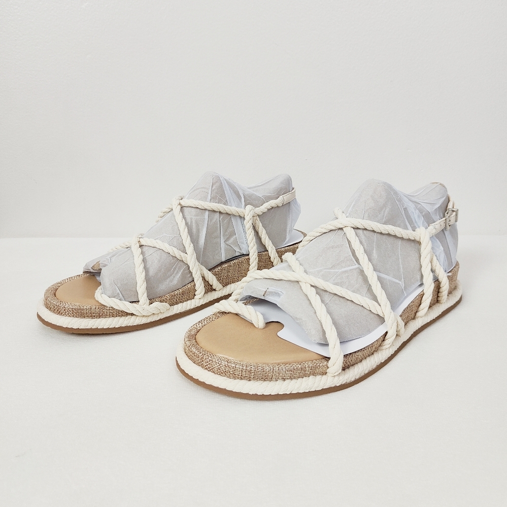 Vince Camuto Krubie Sandals Size 10 Gladiator Platform Shoes Rope Braided Women